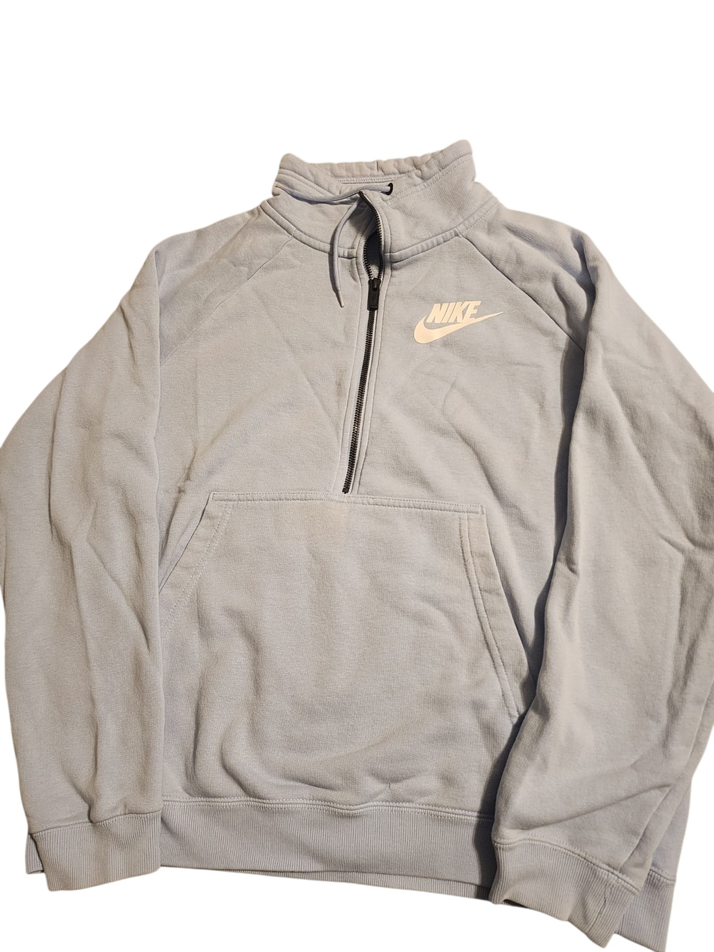 Nike Light Blue and Black Zip-Up Jacket